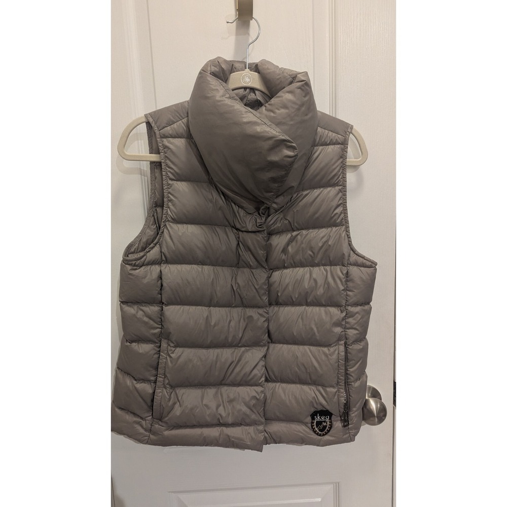 SKEA VAL VEST TAUPE WINTER WARM DOWN ZIP POCKET VEST SIZE 10
